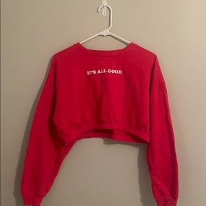 Cropped sweatshirt